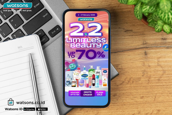 Promo Watsons 2.2 Limitless Beauty Februari Hujan Diskon