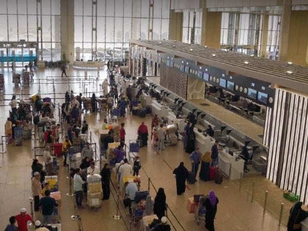 Bandara Internasional King Fahd Arab Saudi membatalkan seluruh penerbangan. (Foto: X)