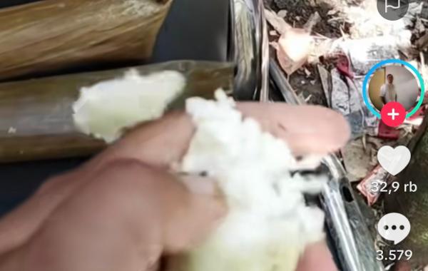 Viral! Lontong Palsu Styrofoam Bikin Heboh, Fakta atau Hoax?