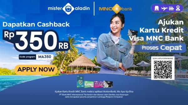 Liburan Tahun Baru Lebih Hemat? Ada Cashback Rp350.000 Mister Aladin!