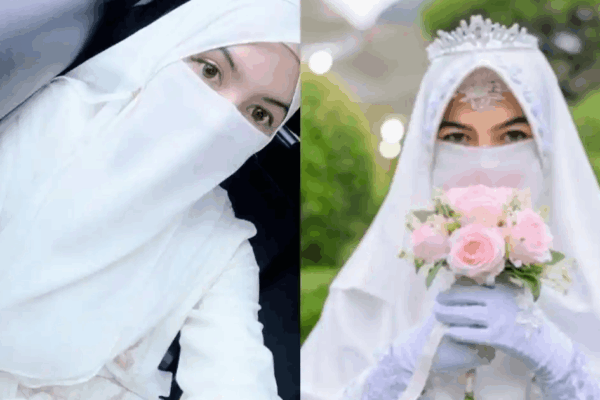 Mawa Kenakan Baju Akad