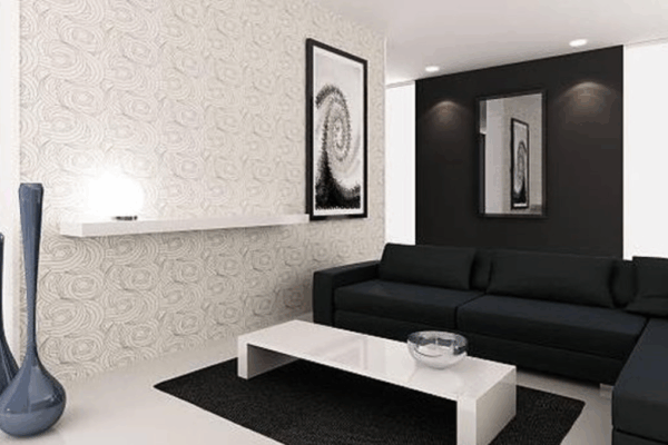 warna dinding interior mewah
