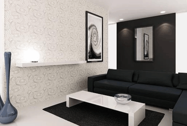 warna dinding interior mewah