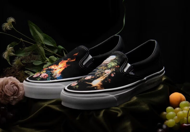 slip-on 98 - ilustrasi berita UNDERCOVER x OTW by Vans Ubah Slip-On 98 Jadi Kanvas dan Sk8-Hi Jadi Blueprint Ikonik