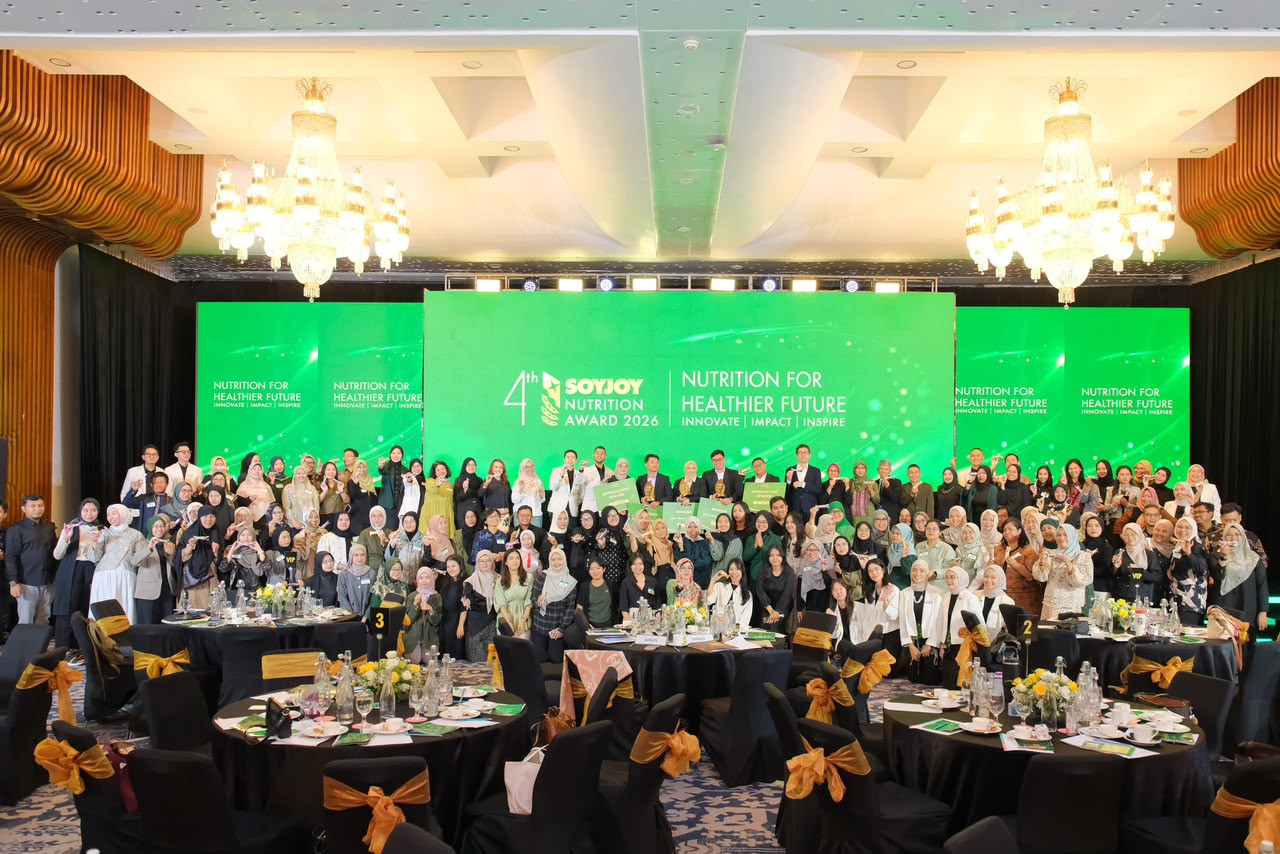 soyjoy nutrition award Soyjoy Nutrition Award 2026 Jangkau 96 Kota, Berikut… soyjoy nutrition award - ilustrasi berita Soyjoy Nutrition Award 2026 Jangkau 96 Kota, Berikut Daftar Pemenang