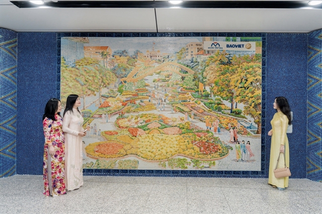 ben thanh metro - ilustrasi berita Ben Thanh Metro Luncurkan Instalasi Seni Publik Pertama di Stasiun