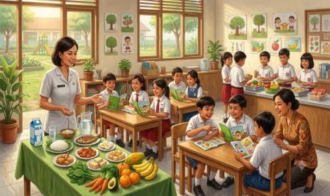 gizi seimbang - ilustrasi berita Komik dan Buku Saku: Cara Cerdas Menanamkan Gizi Seimbang Sejak Sekolah Dasar