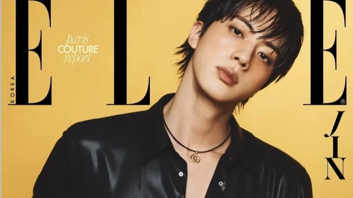 jin arirang - ilustrasi berita Jin ARIRANG Kenang Momen Paling Berkesan di Tur saat Pemotretan ELLE Korea