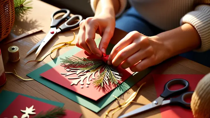 kartu natal diy - ilustrasi berita Cara Membuat kartu Natal DIY: Panduan Lengkap untuk Pemula