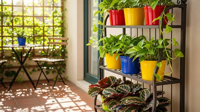 warna pot - ilustrasi berita 8 Warna Pot yang Membuat Kebun Terlihat Lebih Rapi dan Estetis